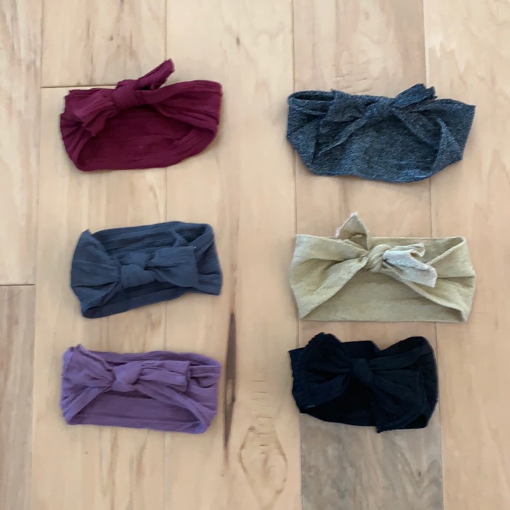 Bundle of 6 Baby Bling Bows- Winter!